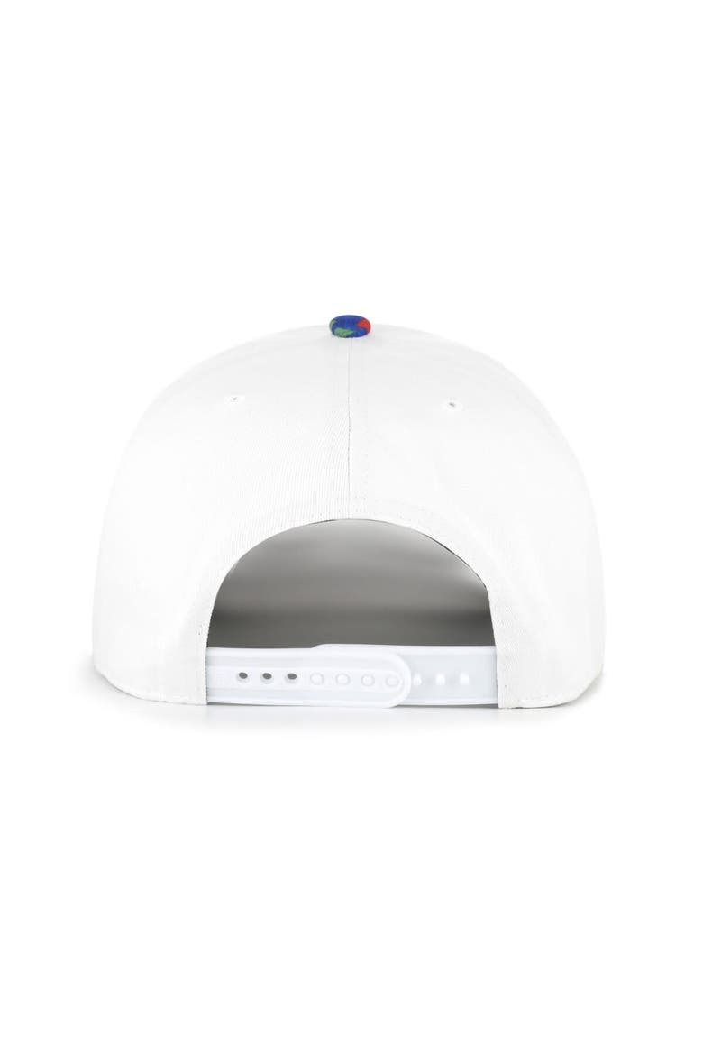 Men's '47 White/Royal New York Giants Beach Side Hitch Adjustable Hat, Alternate, color, White