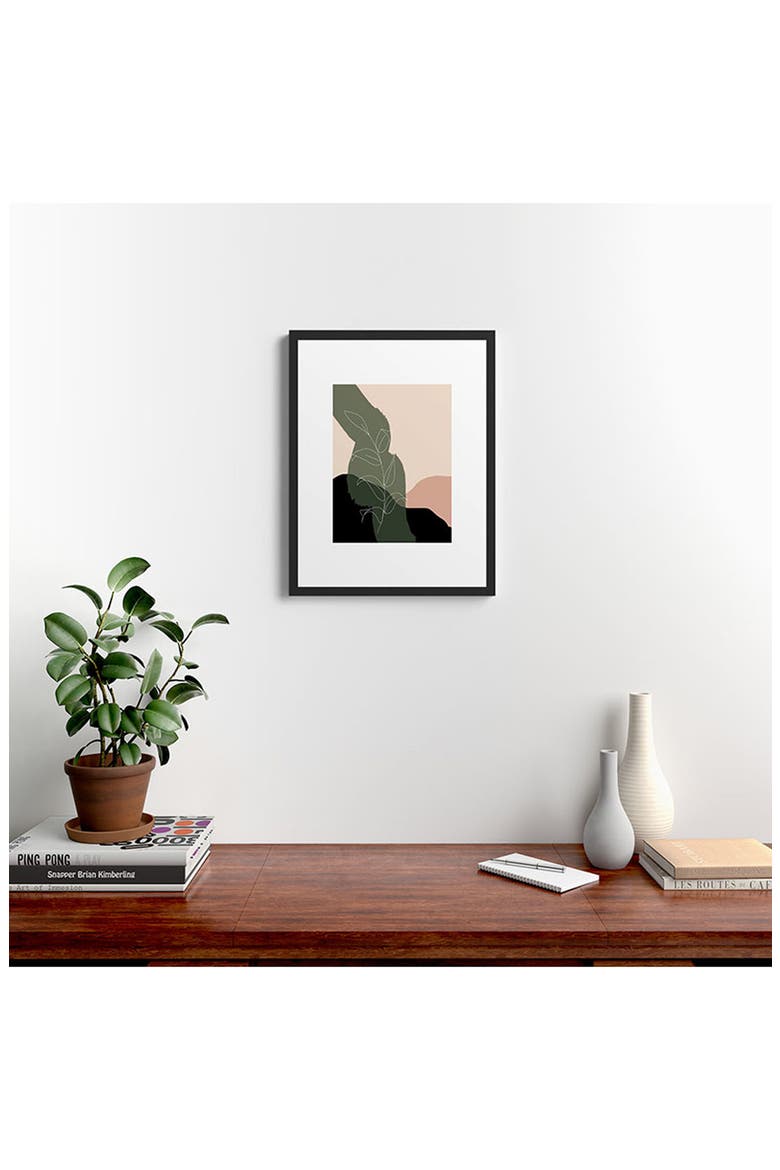 Boho Framed Art Print, Alternate, color, BLACK FRAME