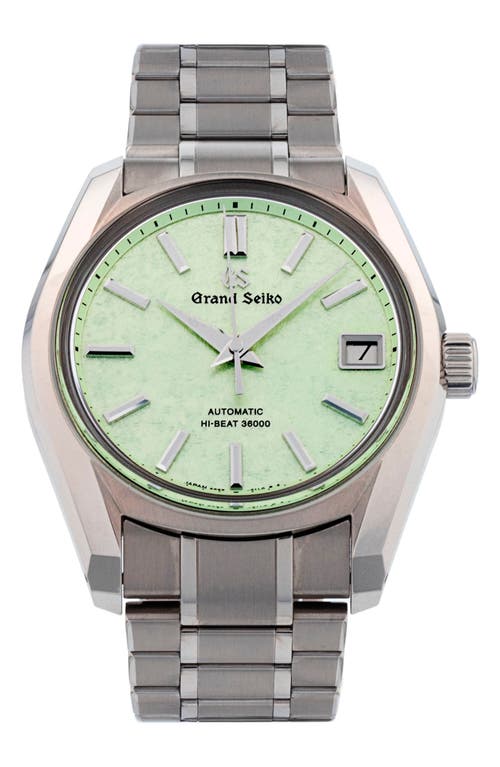 Watchfinder & Co. Grand Seiko 2024 Heritage Collection Sakura-wakaba Bracelet Watch, 38mm In Green
