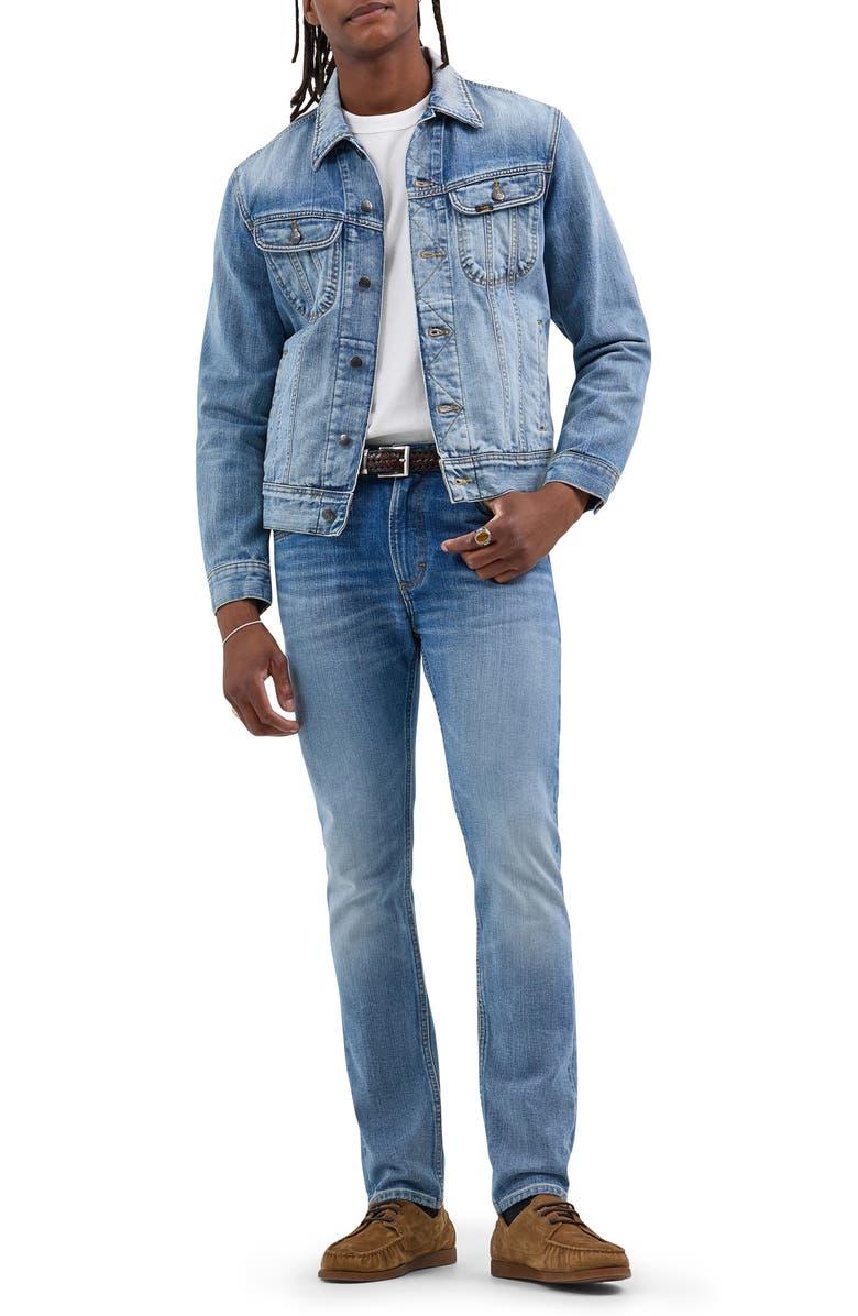 Lee Rider Stretch Slim Straight Leg Jeans, Alternate, color, Washed Oliver