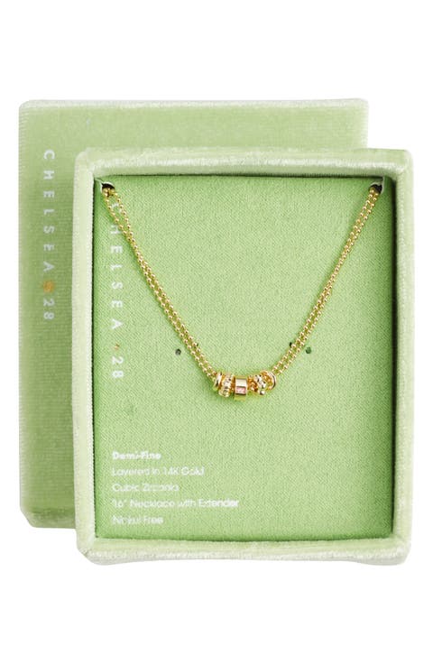 Demi Fine Cubic Zirconia Rondelle Necklace