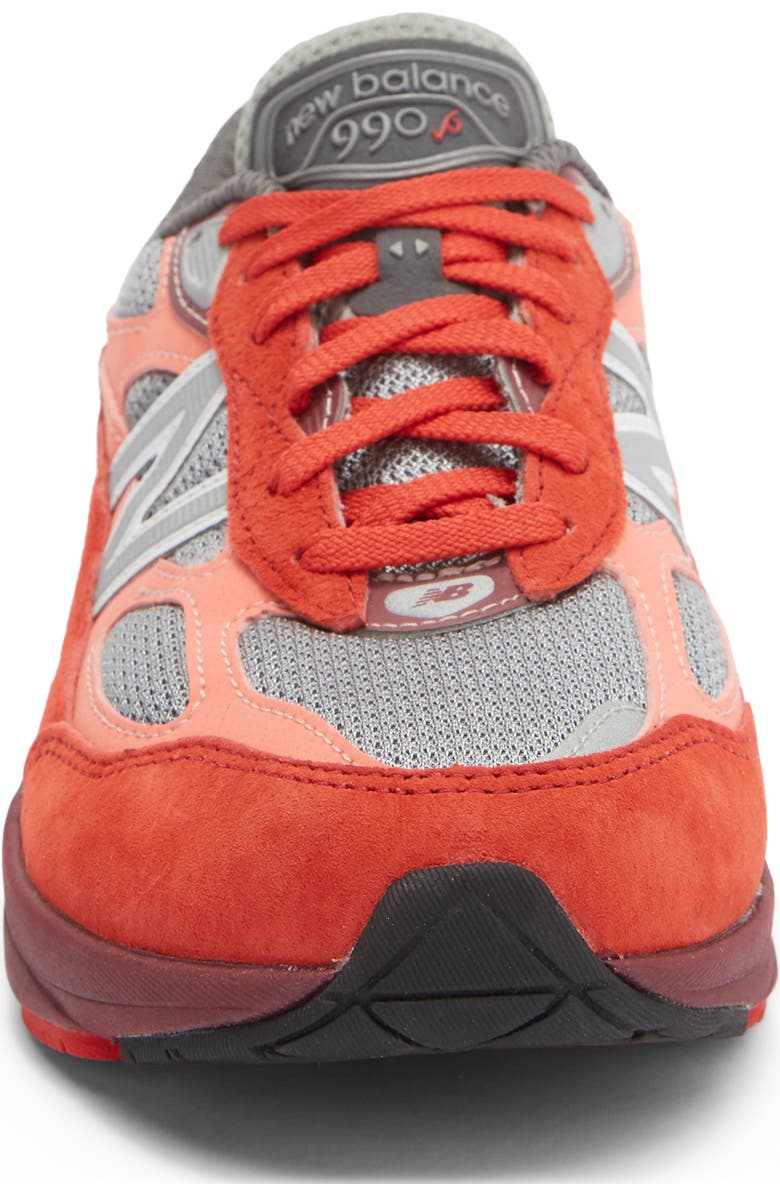 New Balance Gender Inclusive 990 Sneaker - Multiple Widths Available, Alternate, color, Red Alert/ Flare