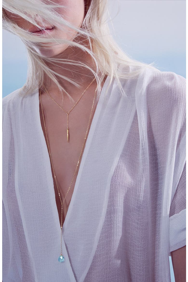 'Dare To' Spike Y-Necklace (Nordstrom Exclusive), Alternate, color, GOLD