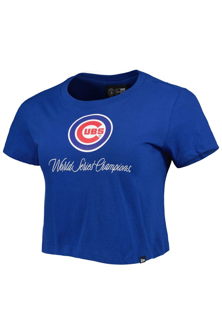 Women's New Era Blue Chicago Cubs Historic Champs T-Shirt, Alternate, color, Blue