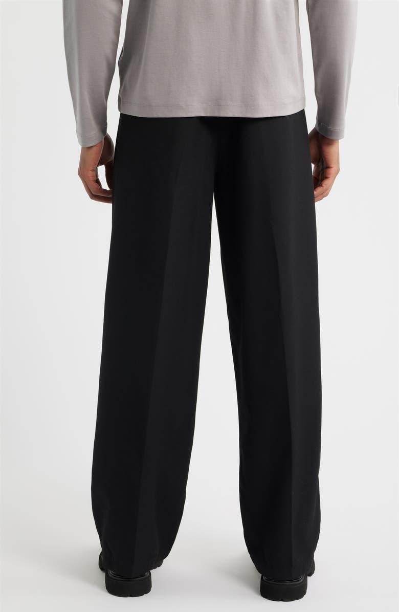 Obey Otis Pleated Twill Pants, Alternate, color, Black