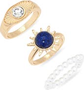 Leith Mixed Sun 3-Pack Rings