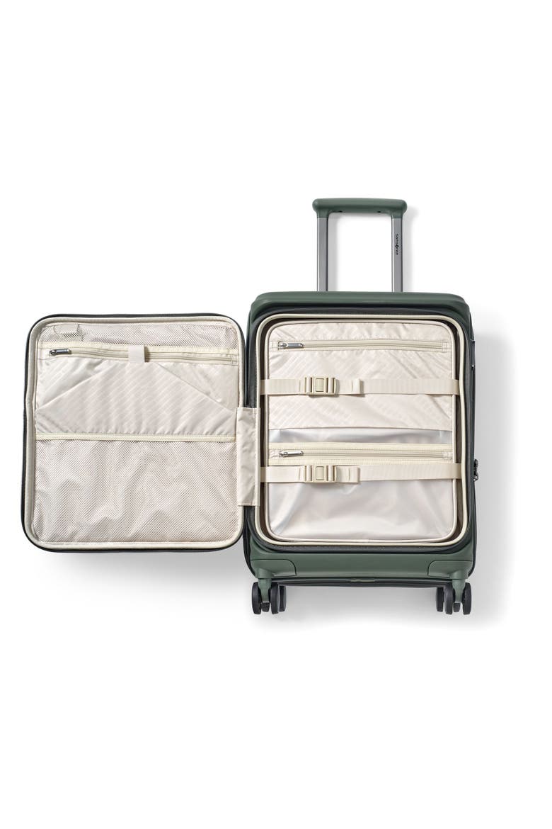 Paralux Expandable 22" Carry On Spinner Luggage, Alternate, color, Olive