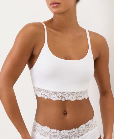 Lace Modern Scoop Bralette Made With Organic Cotton
