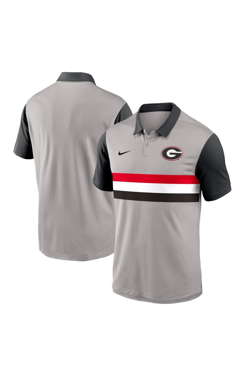 Nike Men's Nike Gray/Black Georgia Bulldogs Vapor Performance Polo, Alternate, color, Gray