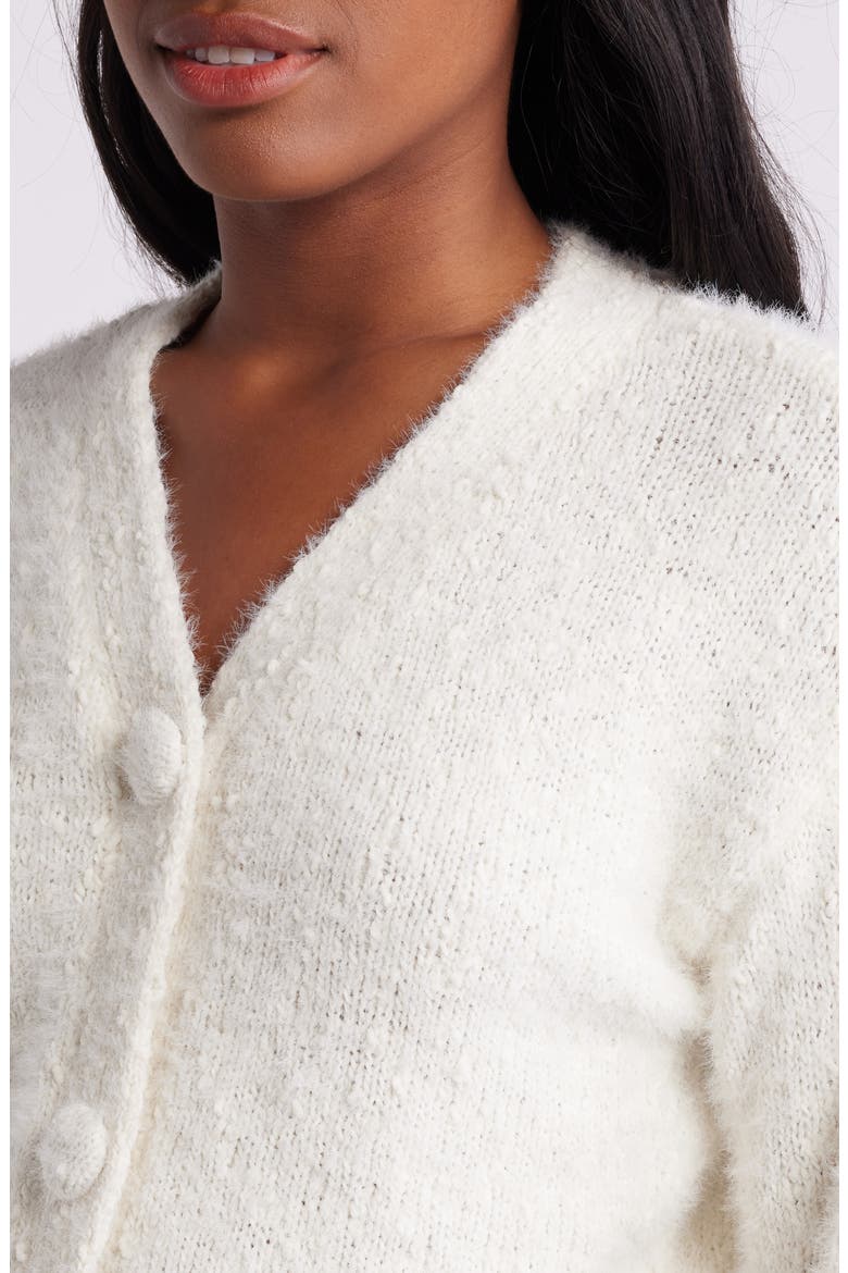 V-Neck Cardigan, Alternate, color, IVORY