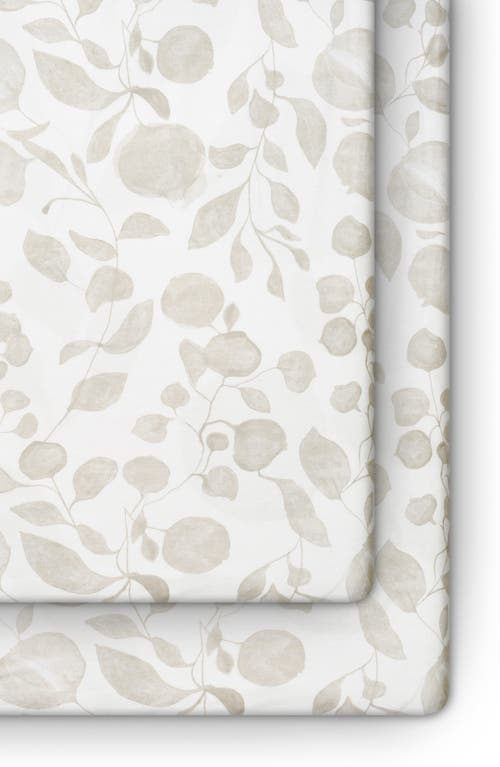 Oilo 2-Pack Fitted Jersey Crib Sheets in Tan  product