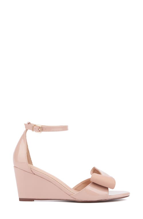 New York And Company Shelby Wedge Sandal In Brown