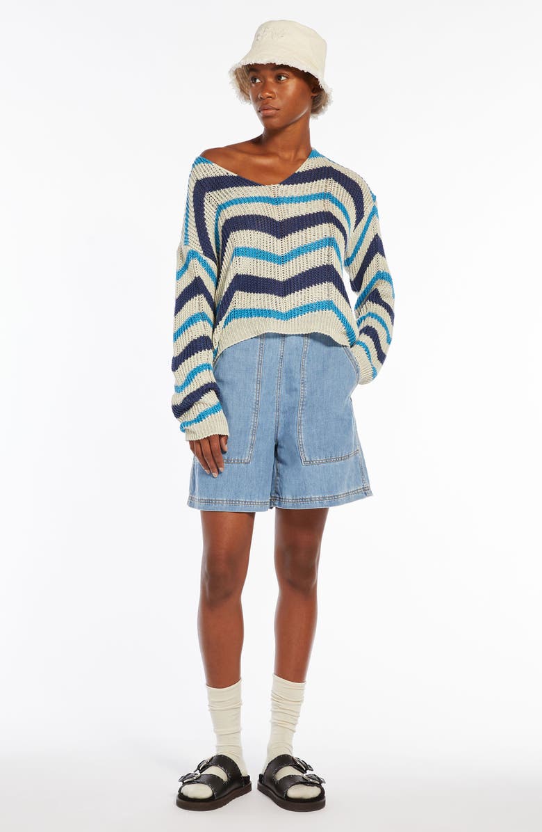 Weekend Max Mara Venusia Chevron Sweater, Alternate, color, 