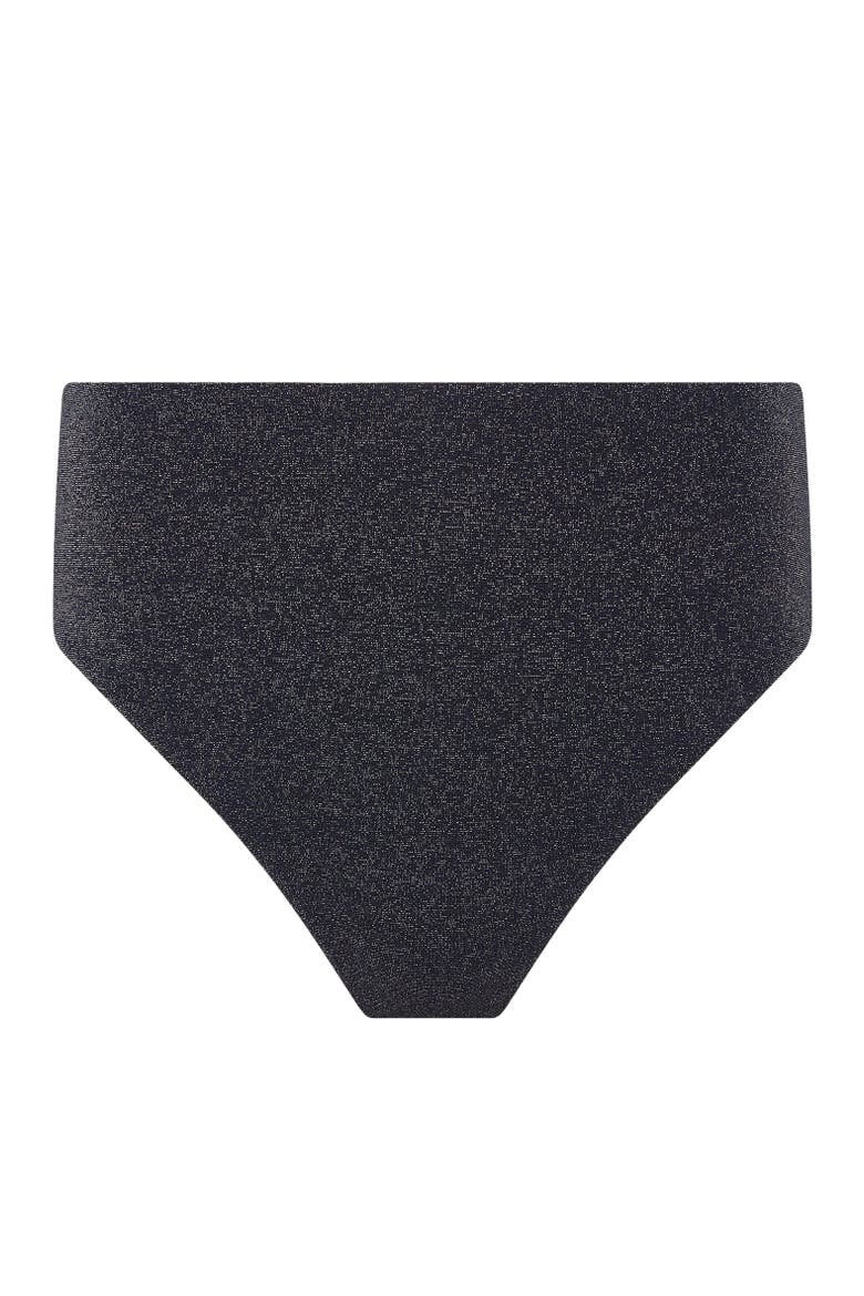 Clara High-Rise Bikini Bottom, Alternate, color, Noir Navy