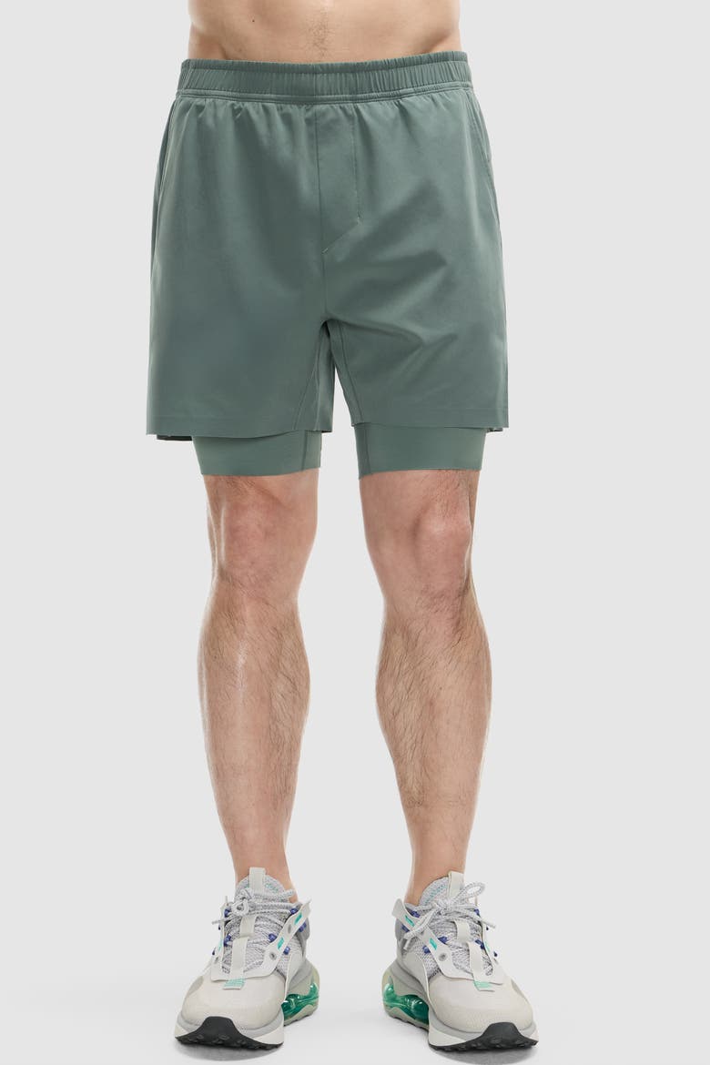 5" PaceForm Lined Run Short, Main, color, Soft Olive