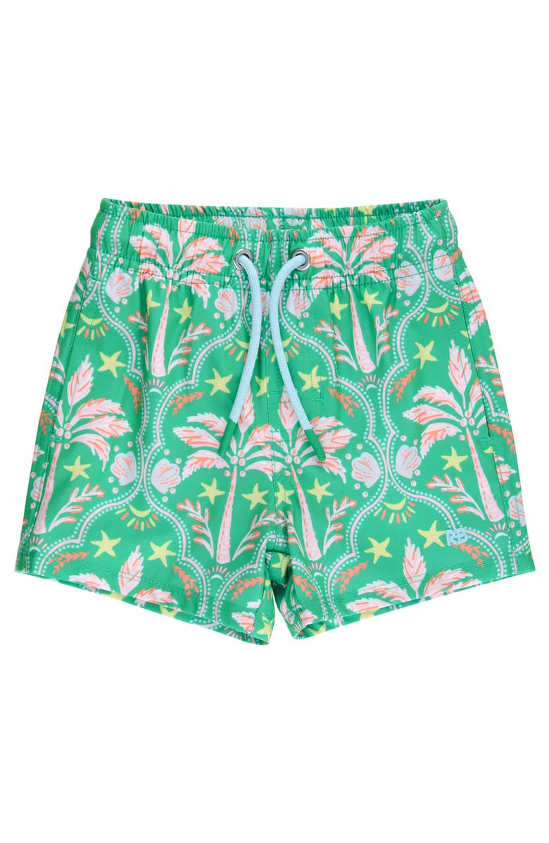 RuggedButts UPF50+ Sun Protected Stretch Swim Trunks, Main, color, Coconut Cabana