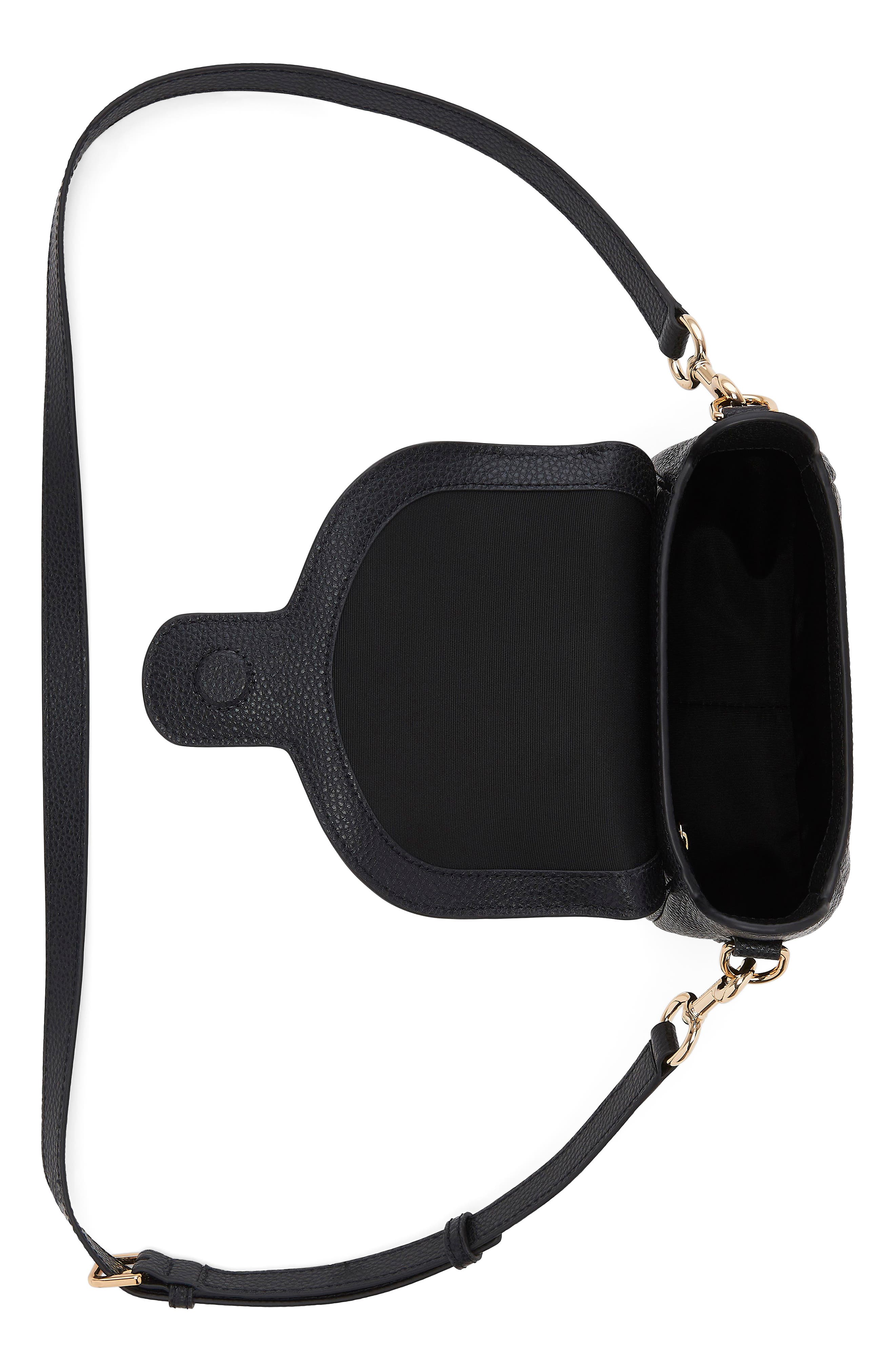 Marc Jacobs The J Marc Pebble Saddle Bag, Alternate, color, Black