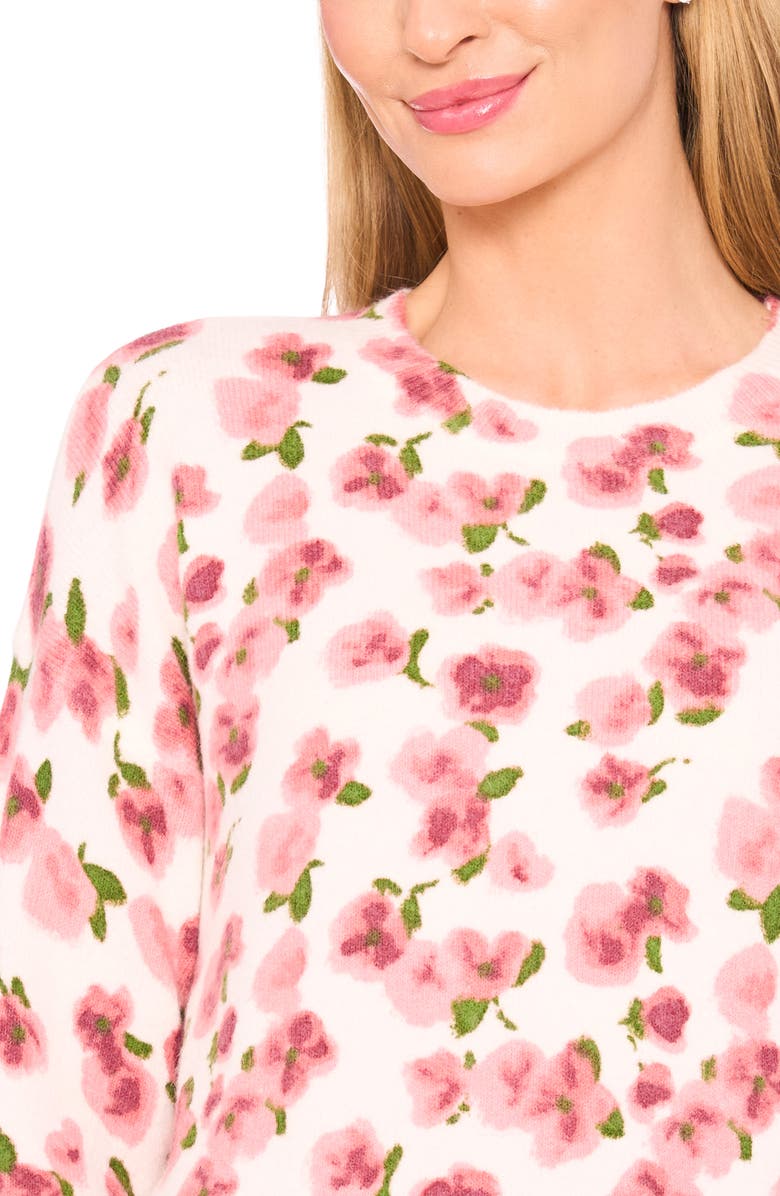 CeCe Floral Sweater, Alternate, color, 
