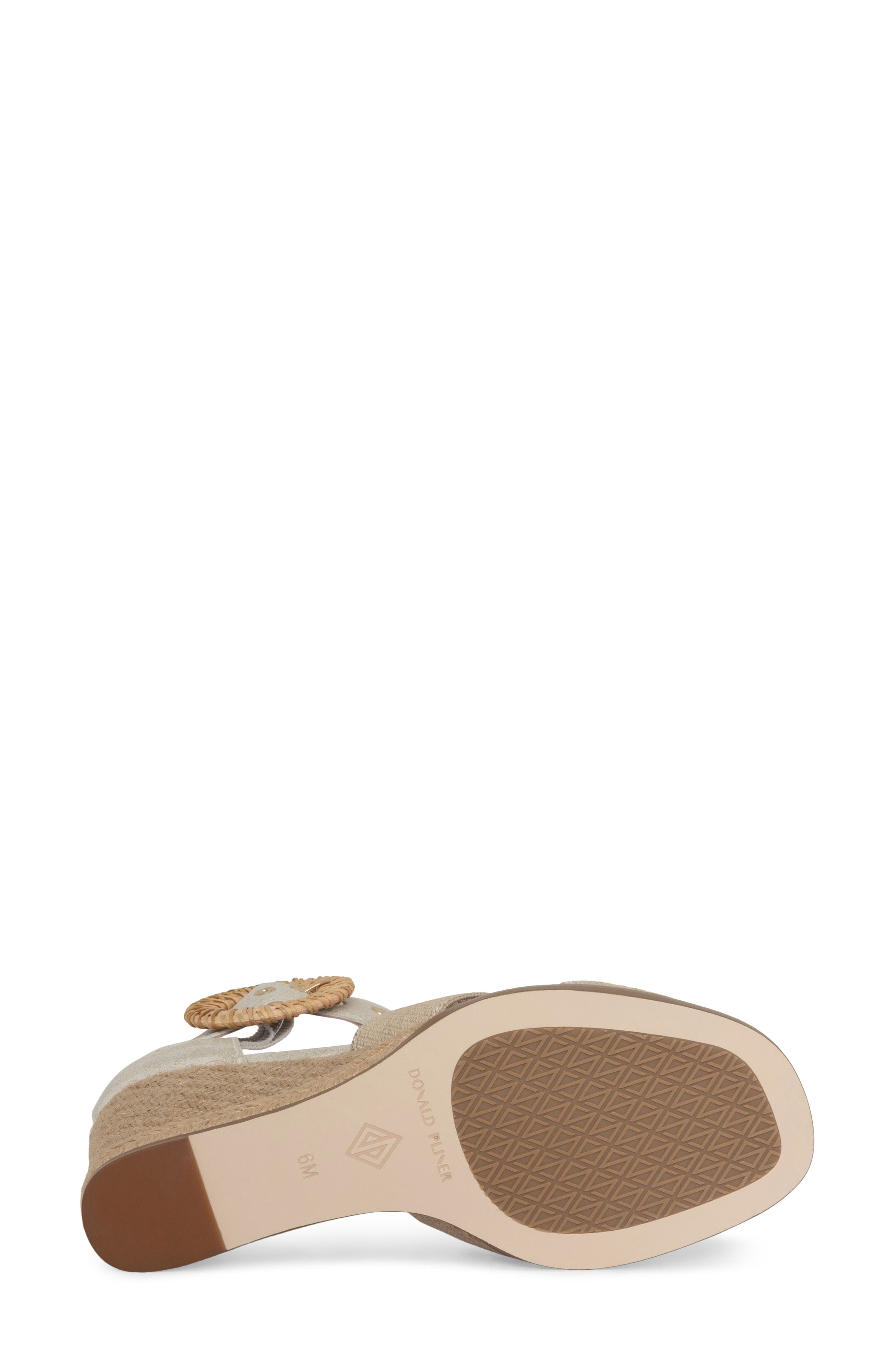 Donald Pliner Wedge Sandal, Alternate, color, Platino