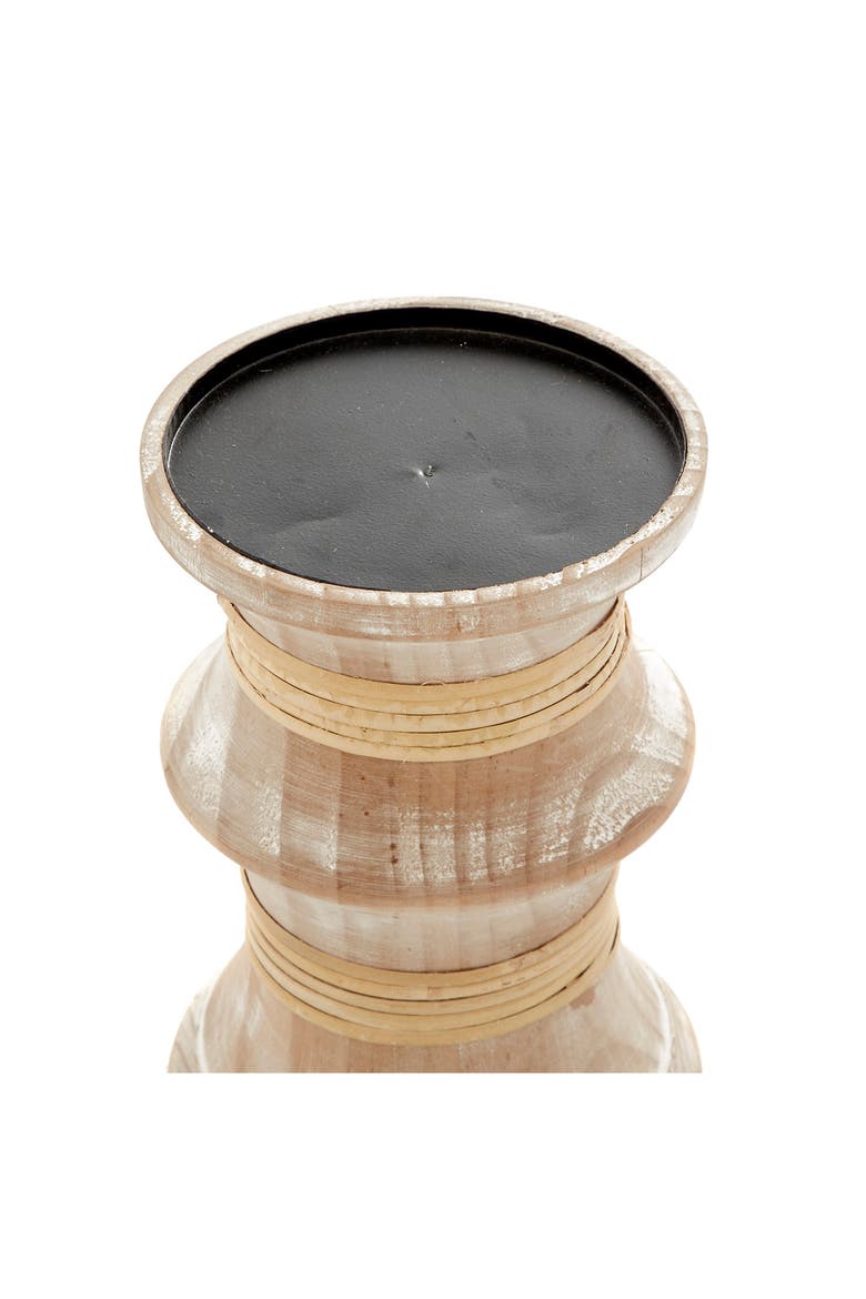 Brown Pine Coastal Candle Holder - Set of 3, Alternate, color, BROWN