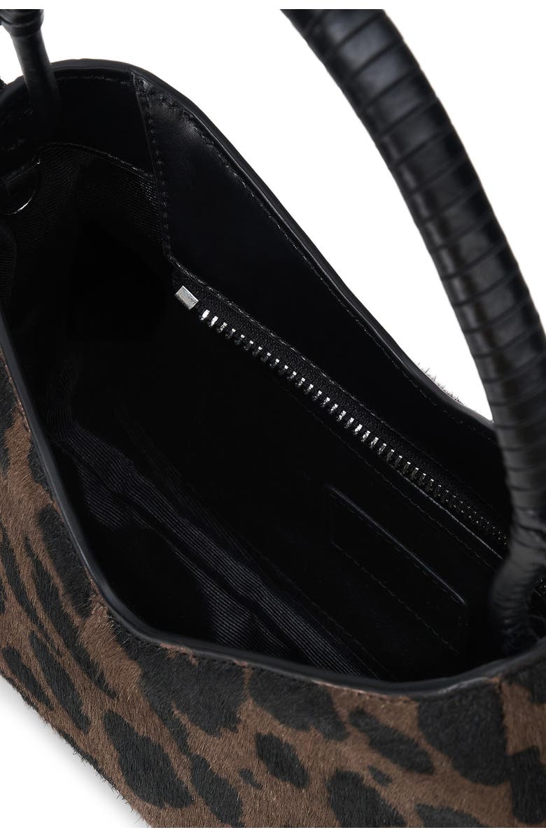 STAUD Valerie Genuine Calf Hair Shoulder Bag, Alternate, color, Leopard