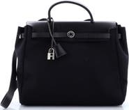 Pre-Owned Hermes Herbag Toile and Leather PM