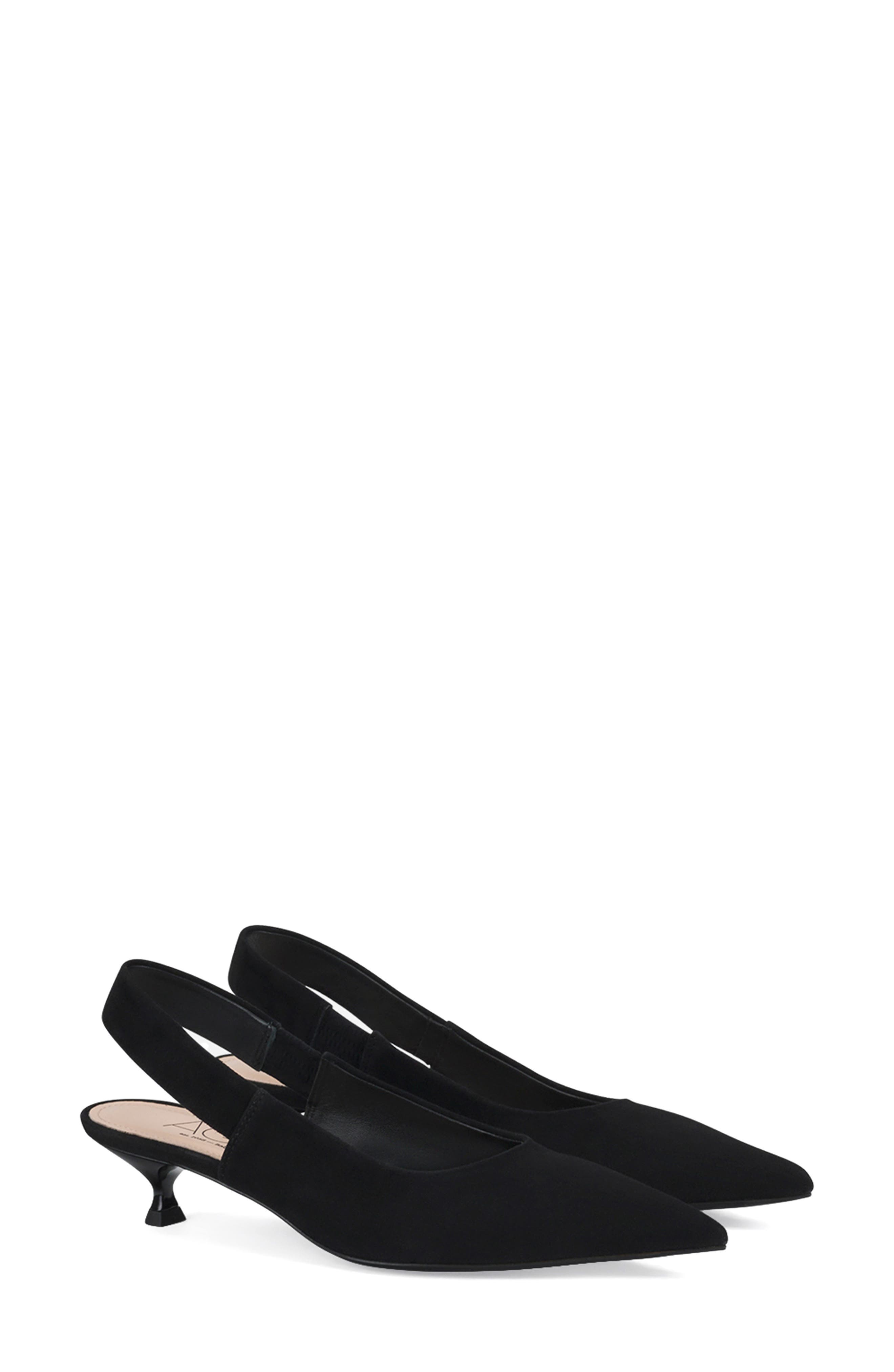 AGL Lenor Slingback Pointed Toe Kitten Heel Pump