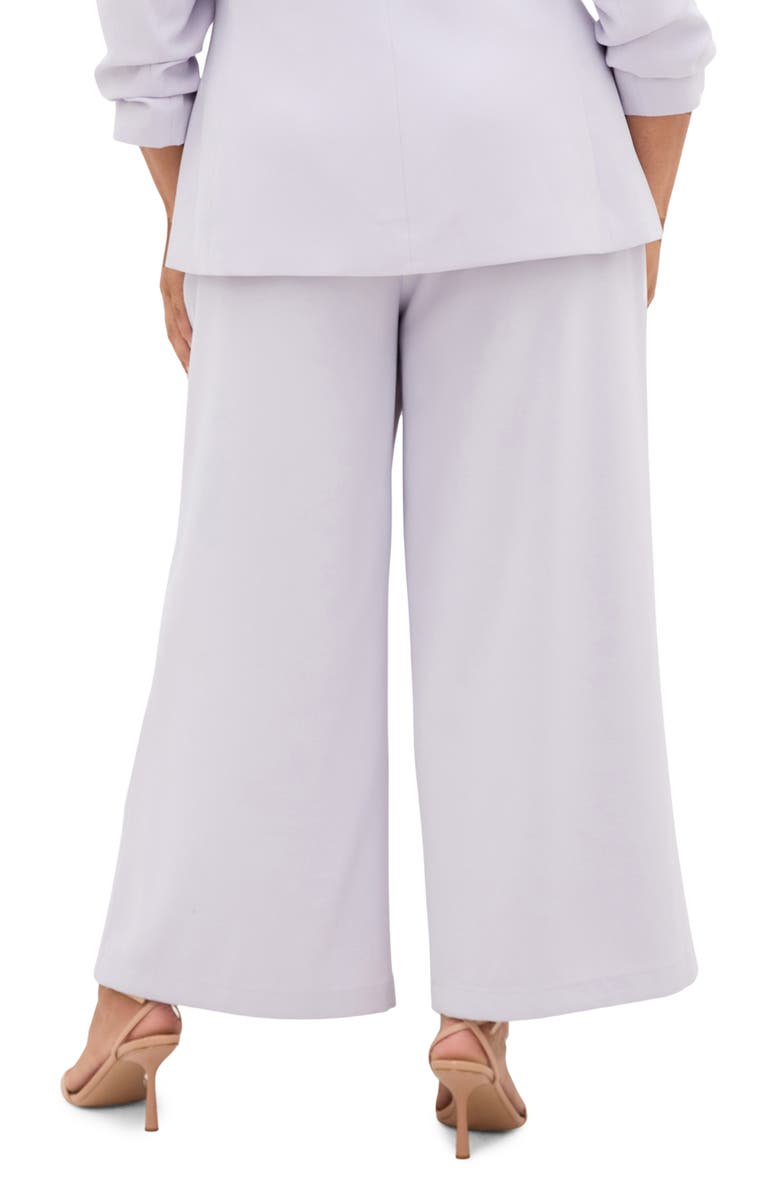 City Chic Abbie Wide Leg Pants, Alternate, color, Lilac
