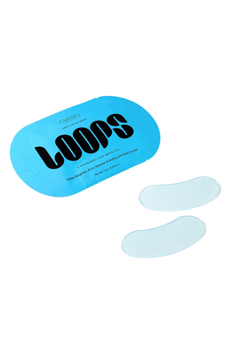LOOPS Hyper Eyes 5-Pack Dark Circles Eye Masks, Alternate, color, Blue