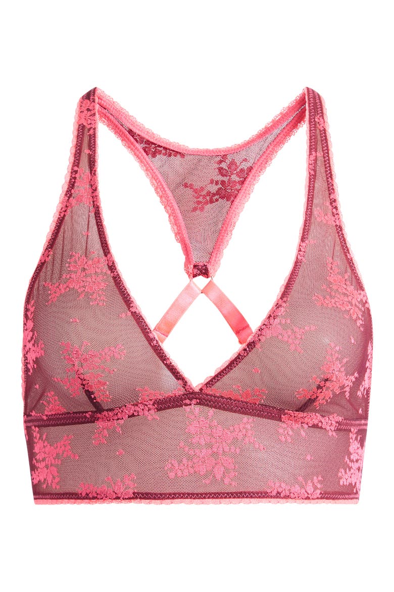 Intimately FP Talk About It Racerback Bralette, Alternate, color, ZINFADEL COMBO