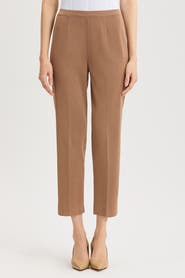 Ming Wang Knit Straight Leg Ankle Pants