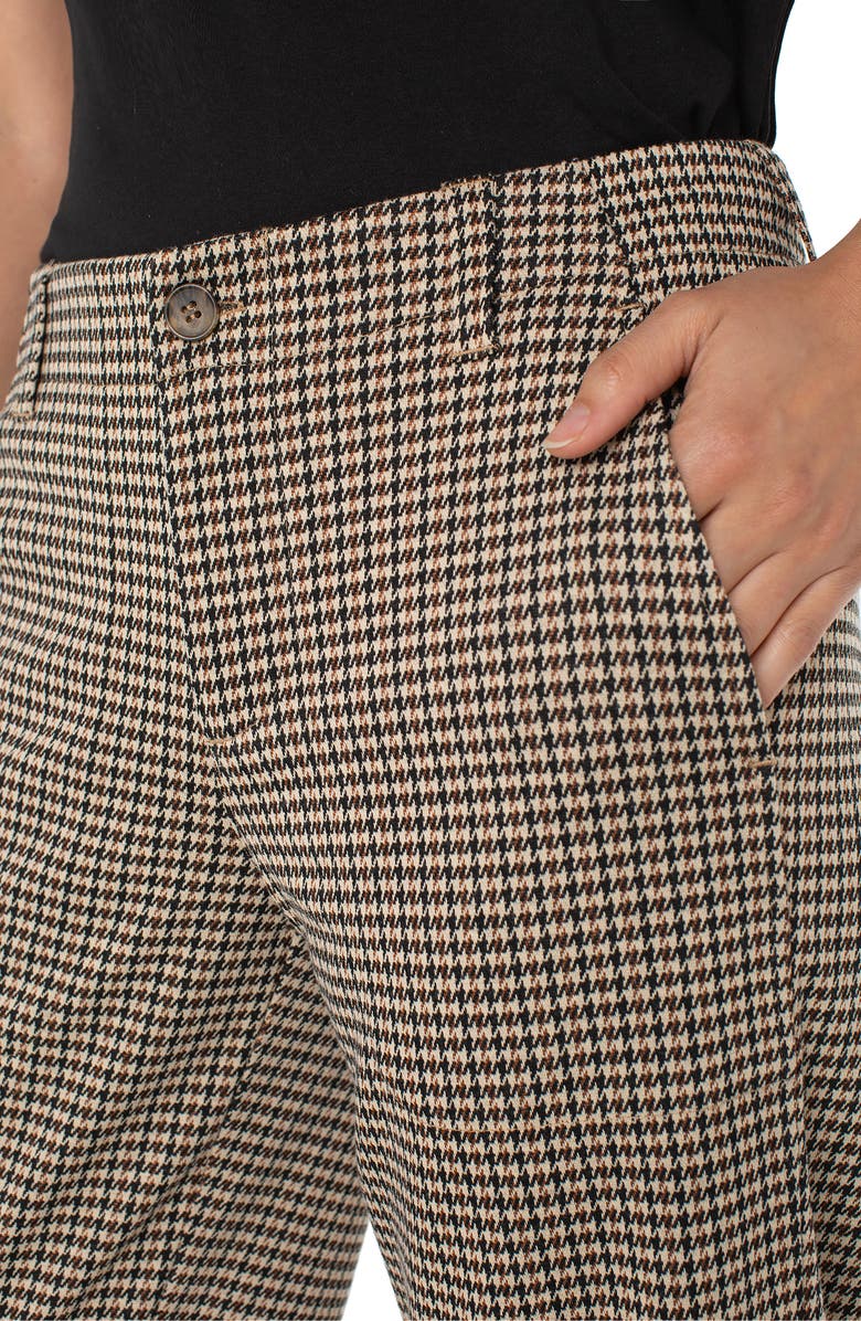 Liverpool Los Angeles Houndstooth Crop Straight Leg Utility Pants, Alternate, color, 