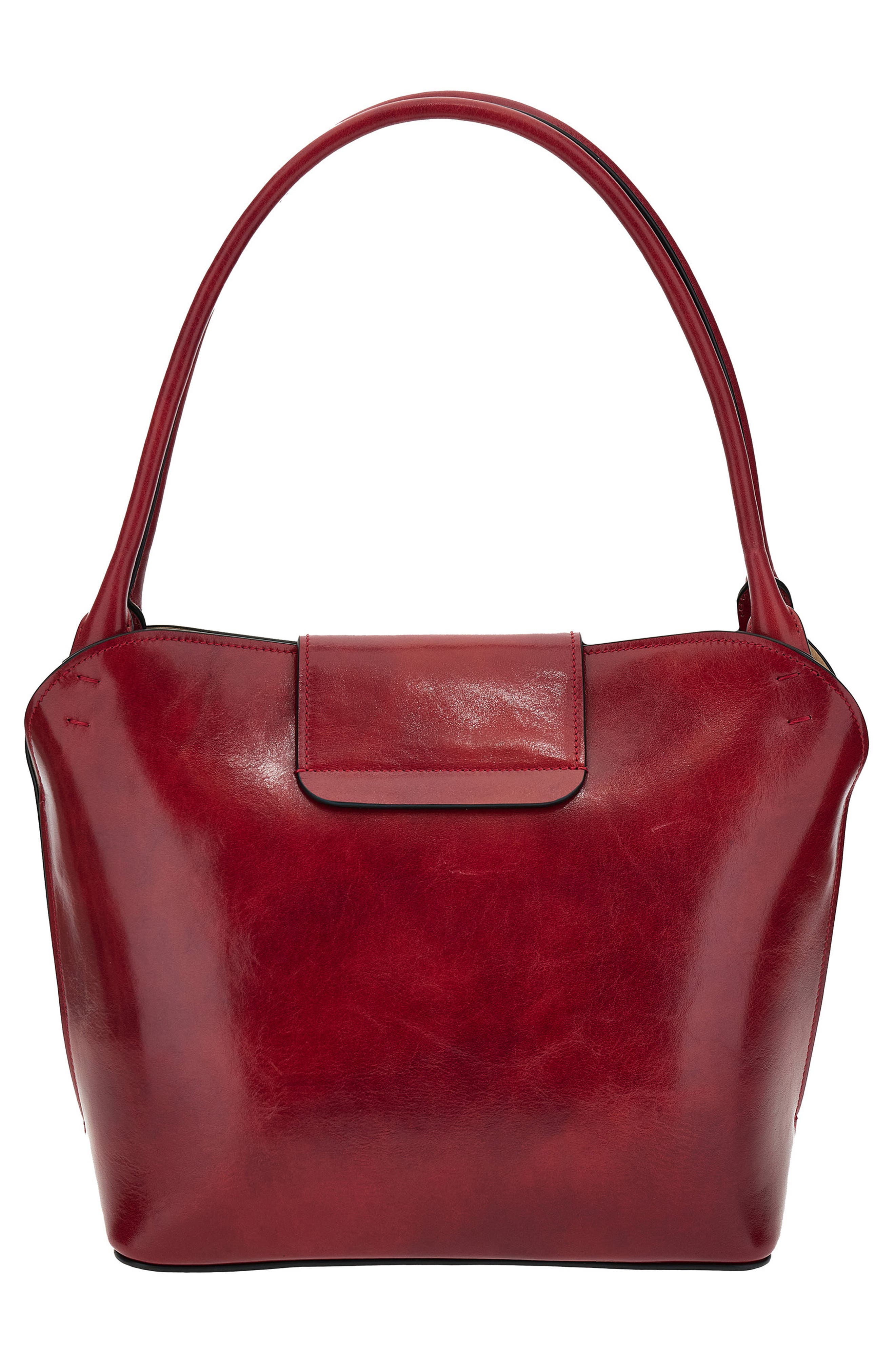 Medium Vivian Leather Shoulder Bag, Alternate, color, CARMINIO RED GOLD 82
