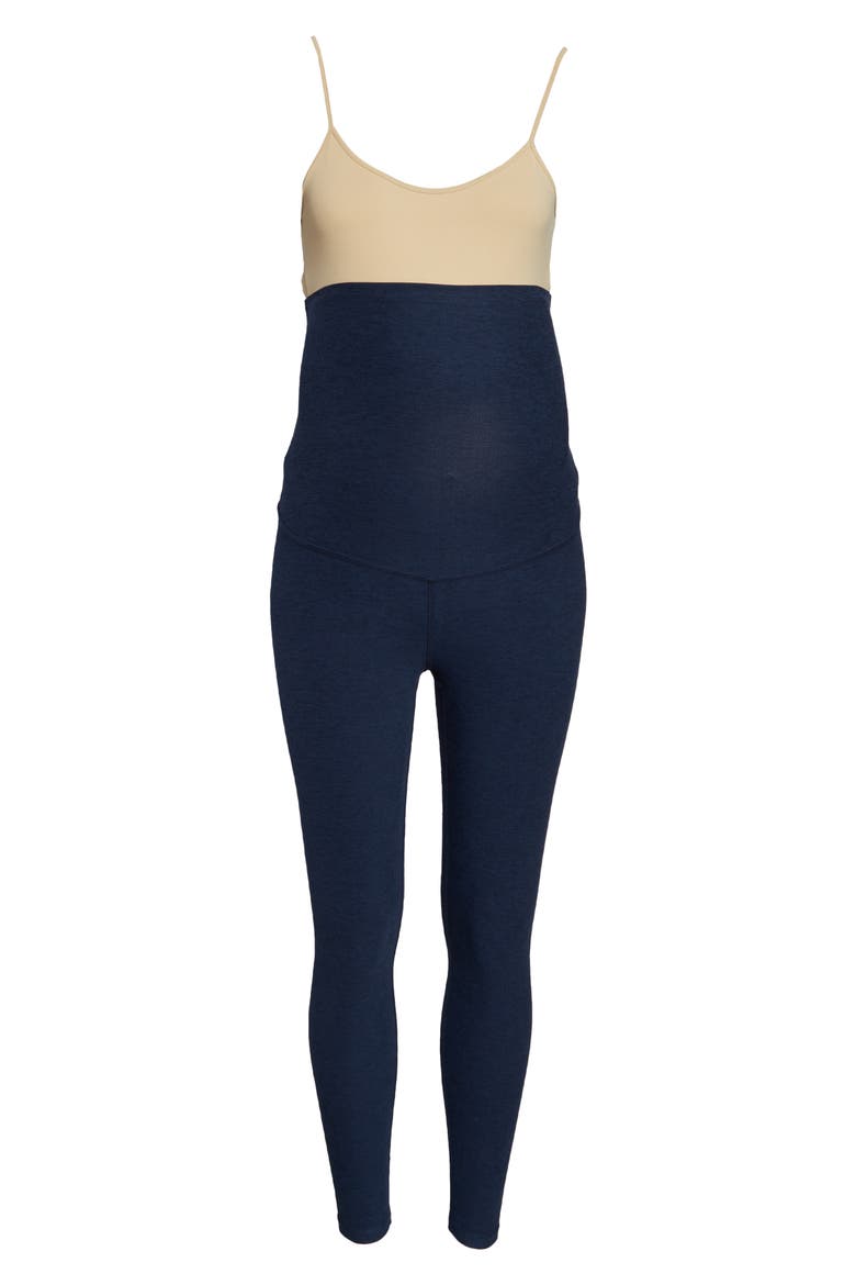 Empire Waist Maternity Leggings, Alternate, color, NOCTURNAL NAVY
