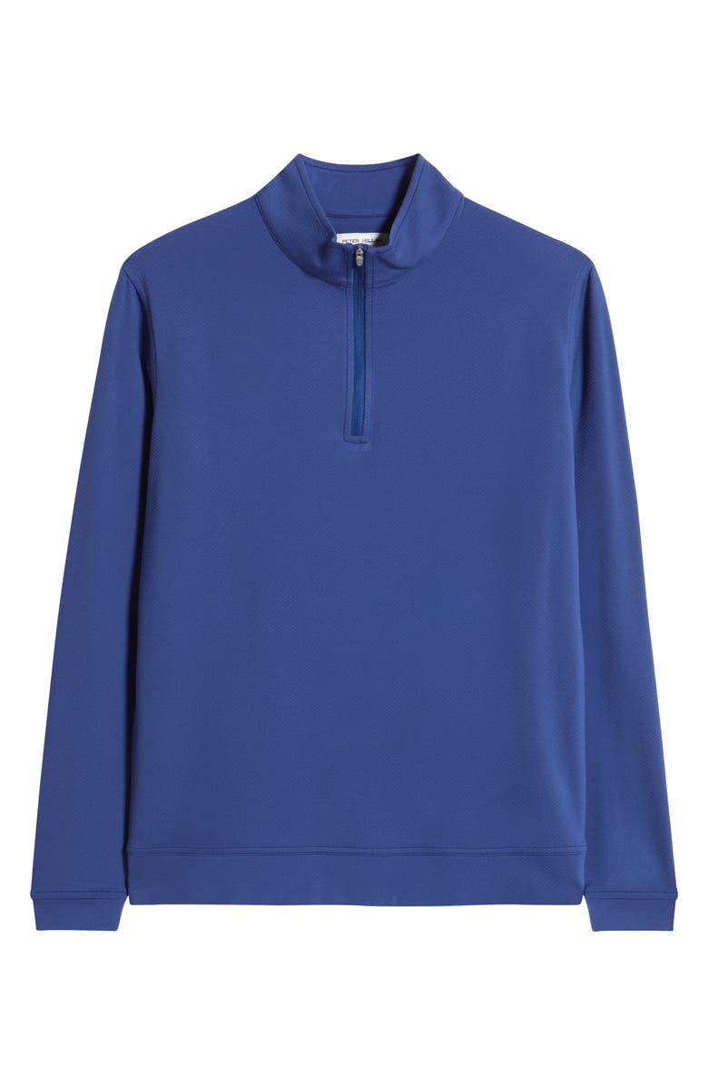Peter Millar Perth Cross-Hatch Performance Quarter-Zip Pullover, Alternate, color,