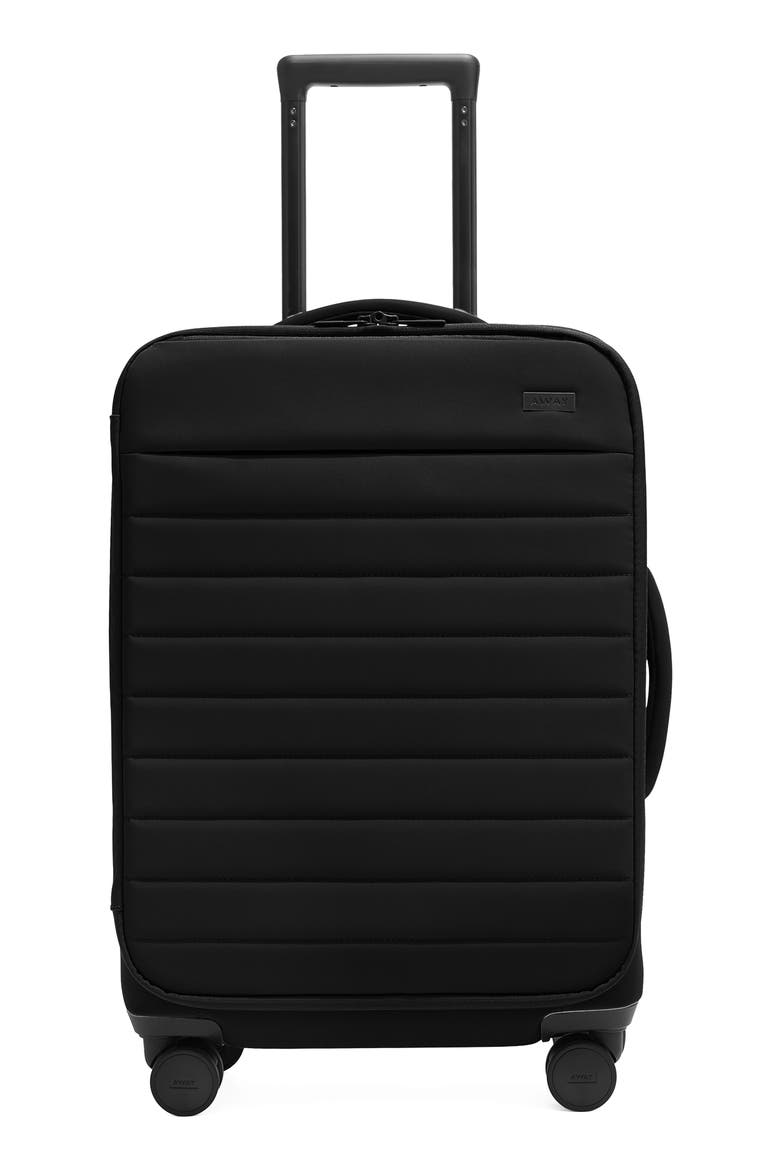 The Softside Bigger Carry-On Suitcase, Main, color, JET BLACK
