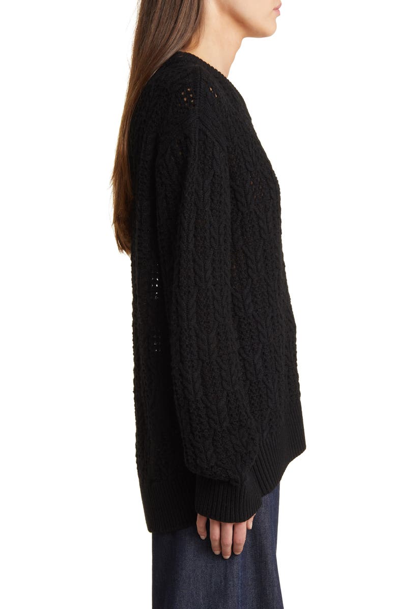 rag & bone Divya Cable Stitch Wool Sweater, Alternate, color,