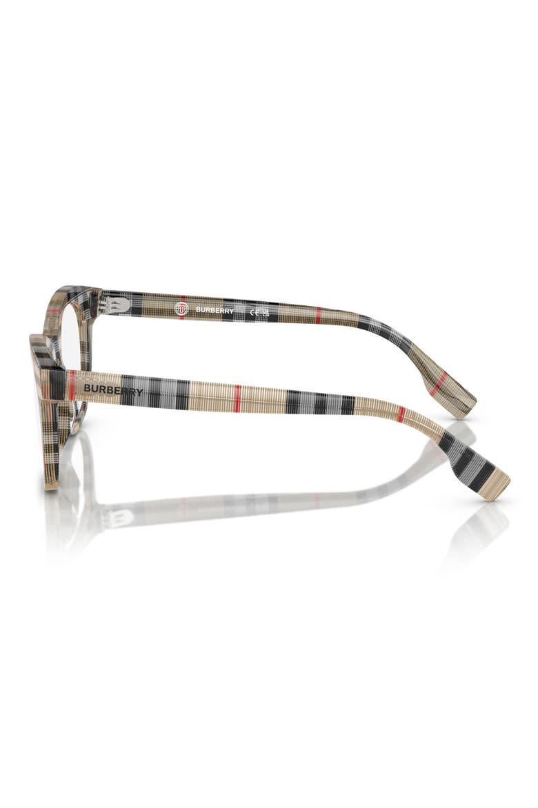 46mm Cat Eye Optical Glasses, Alternate, color, VINTAGE CHECK / DEMO LENS