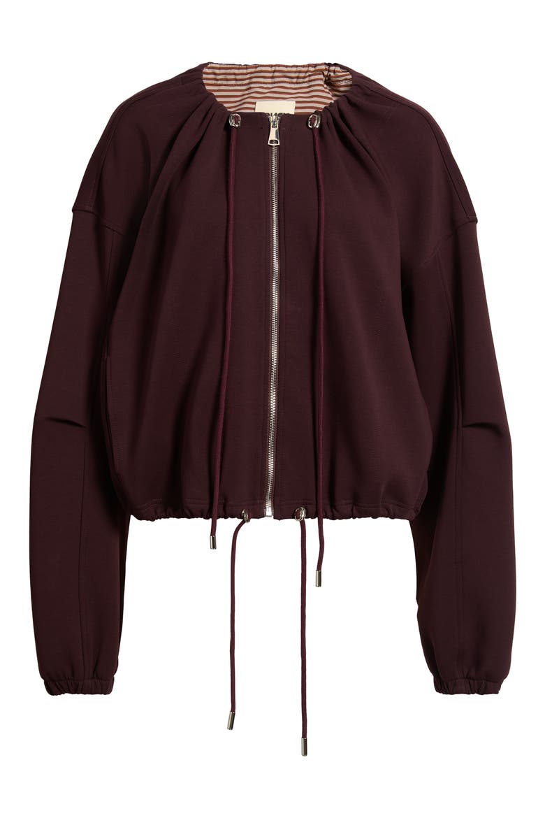 Shosha Jacket, Alternate, color, BORDEAUX