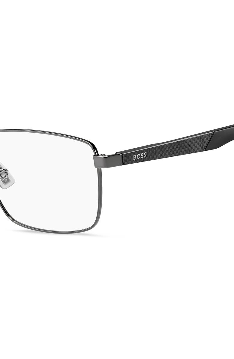 HUGO 56mm Rectangular Optical Glasses, Alternate, color, 