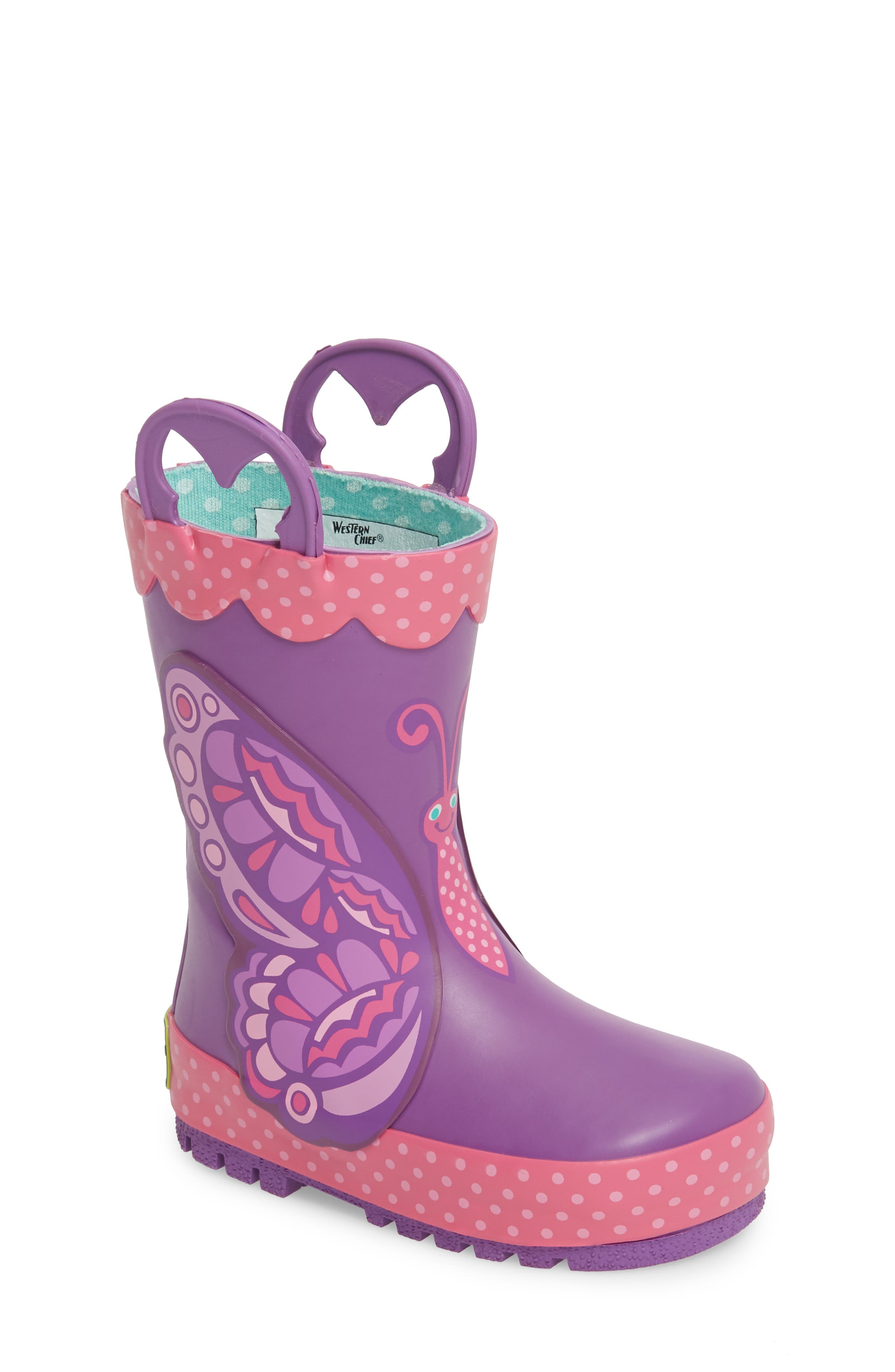 Western Chief Betty Butterfly Rain Boot, Main, color, 