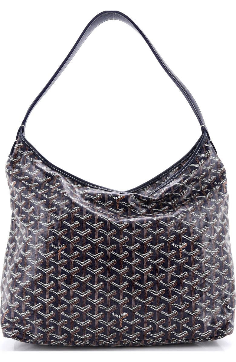 Pre-Owned Goyard Boheme Hobo Coated Canvas, Alternate, color, Blue