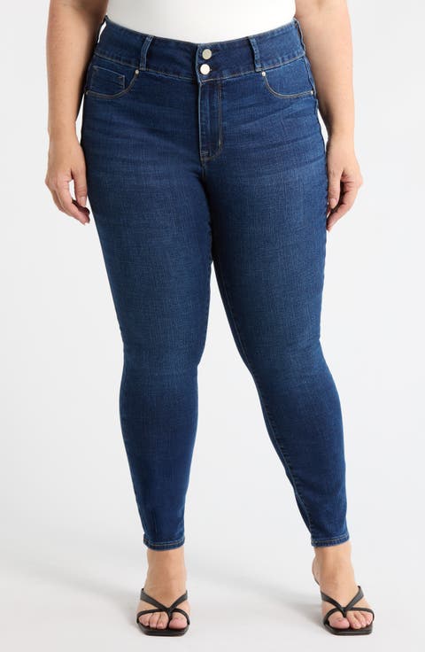 Curvy High Waist Skinny Jeans (Plus)