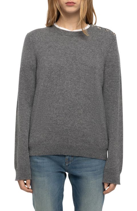 Cara Star Detail Cashmere Sweater