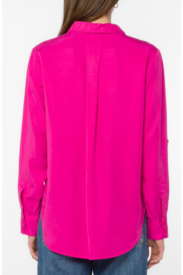 Sirena Roll Tab Sleeve Shirt, Alternate, color, FUCHSIA FLAMBE