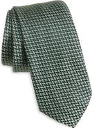 Nordstrom Walden Geo Jacquard Solid Silk Tie