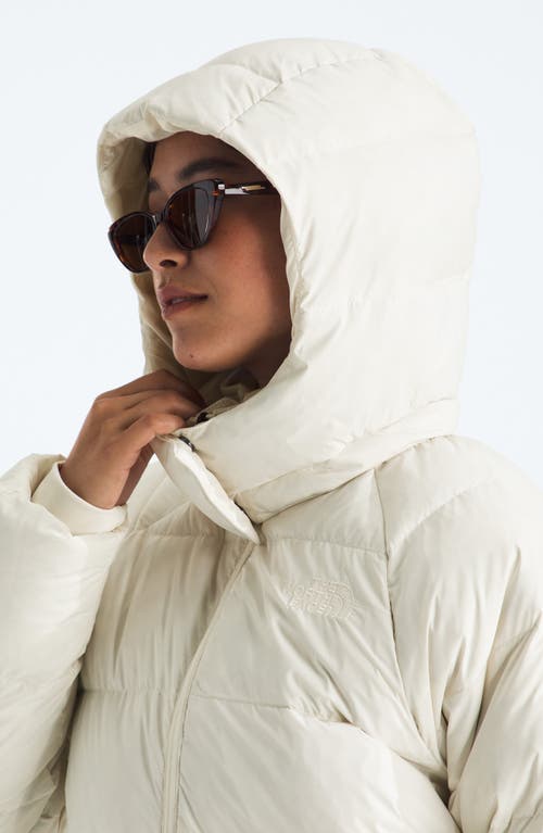 The North Face Hydrenalite™ Water Repellent 600 Fill Power Down Hooded Parka In White