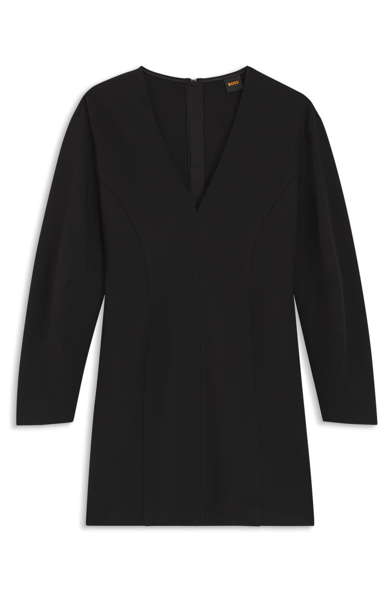 BOSS Orange Dalerina Shaped Long Sleeve Minidress, Alternate, color, 
