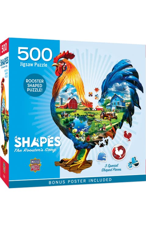 The Rooster's Song 500pc Shaped Puzzle