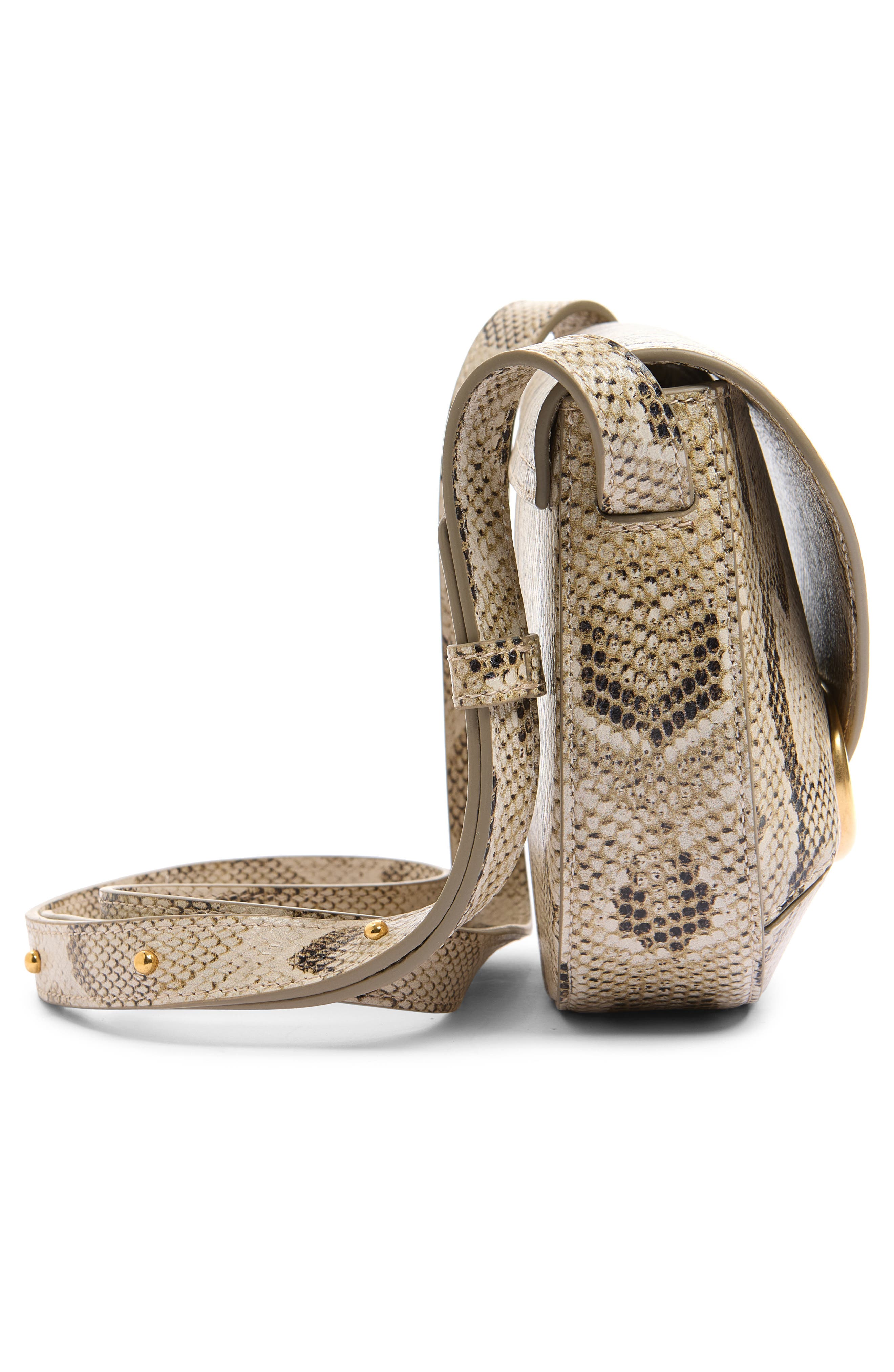 Small Veneto Snakeskin Leather Crossbody Bag, Alternate, color, ISLAND PYTHON